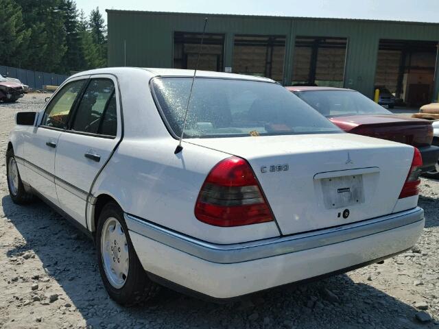 WDBHA28E2VF510557 - 1997 MERCEDES-BENZ C 280 WHITE photo 3