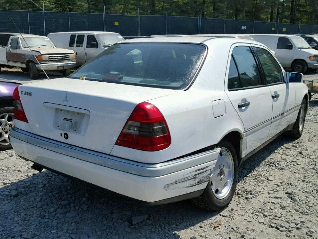 WDBHA28E2VF510557 - 1997 MERCEDES-BENZ C 280 WHITE photo 4