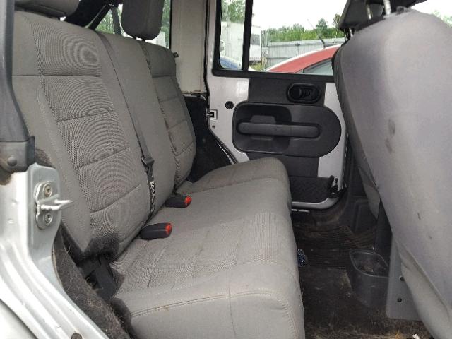 1J4GA591X7L102896 - 2007 JEEP WRANGLER S ვერცხლისფერი ფოტო 6