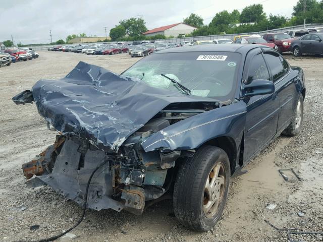 1G2WJ52K5VF309023 - 1997 PONTIAC GRAND PRIX GREEN photo 2