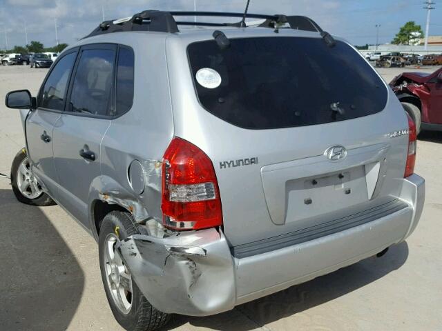 KM8JM12B56U467036 - 2006 HYUNDAI TUCSON GL SILVER photo 3