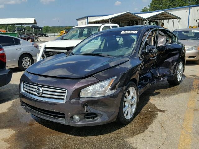 1N4AA5AP9EC493120 - 2014 NISSAN MAXIMA S PURPLE photo 2