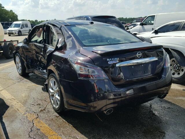 1N4AA5AP9EC493120 - 2014 NISSAN MAXIMA S PURPLE photo 3