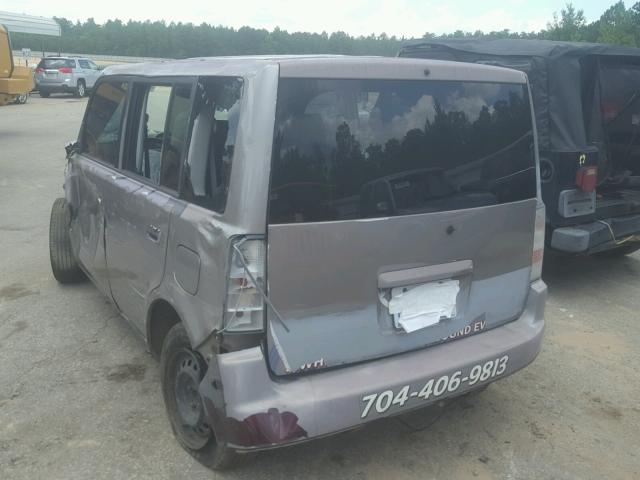 JTLKT324750213492 - 2005 TOYOTA SCION XB Grau Foto 3