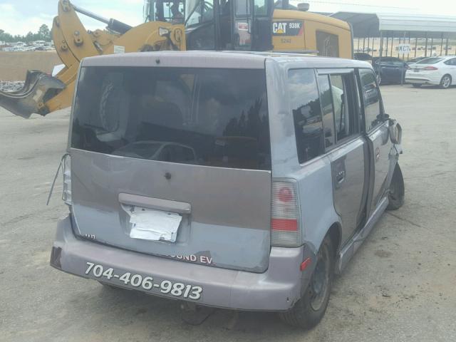 JTLKT324750213492 - 2005 TOYOTA SCION XB Grau Foto 4