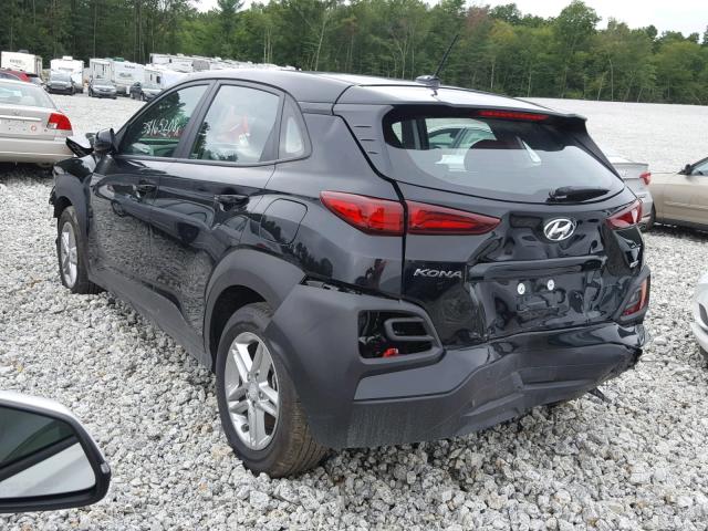 KM8K1CAA8JU081303 - 2018 HYUNDAI KONA SE BLACK photo 3