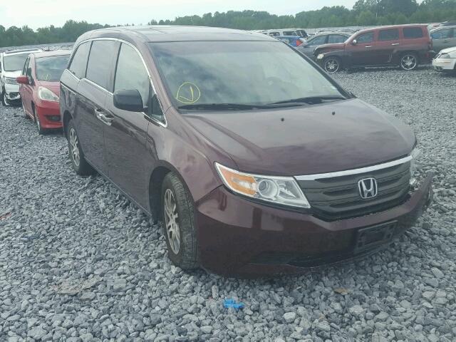 5FNRL5H64CB052242 - 2012 HONDA ODYSSEY EX RED photo 1