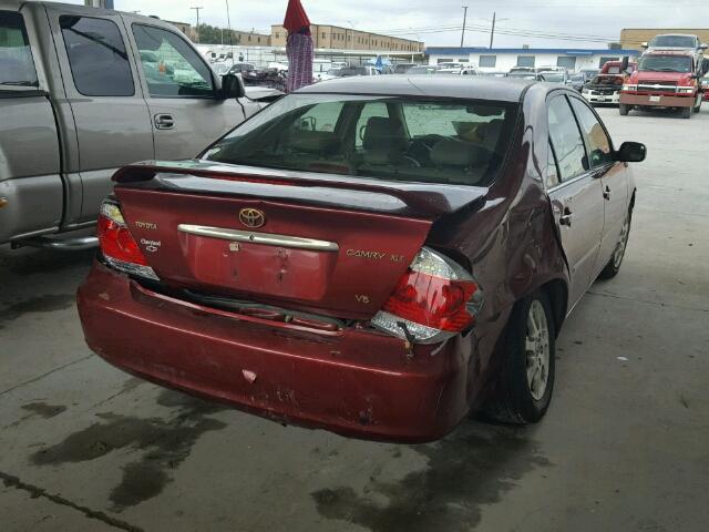 4T1BF32K95U091403 - 2005 TOYOTA CAMRY LE BURGUNDY photo 4