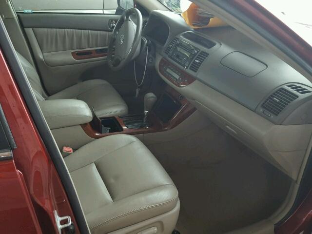 4T1BF32K95U091403 - 2005 TOYOTA CAMRY LE 勃艮第红 照片 5