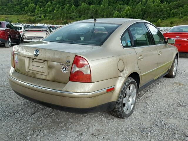 WVWTH63B22P359589 - 2002 VOLKSWAGEN PASSAT GLX 金色 照片 4
