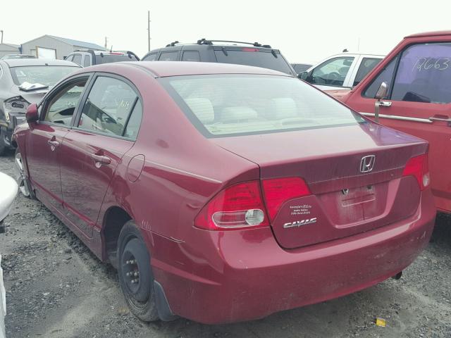 1HGFA16897L122912 - 2007 HONDA CIVIC EX MAROON photo 3