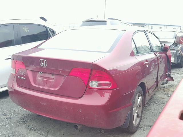 1HGFA16897L122912 - 2007 HONDA CIVIC EX MAROON photo 4