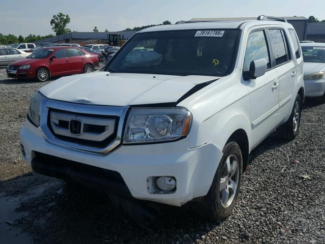 5FNYF3H78BB002796 - 2011 HONDA PILOT EXLN WHITE photo 2