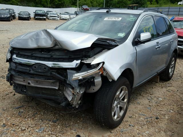 2FMDK3JC3BBA94913 - 2011 FORD EDGE SEL SILVER photo 2