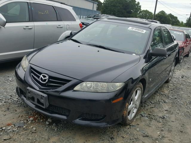 1YVHP80D055M14044 - 2005 MAZDA 6 S BLACK photo 2