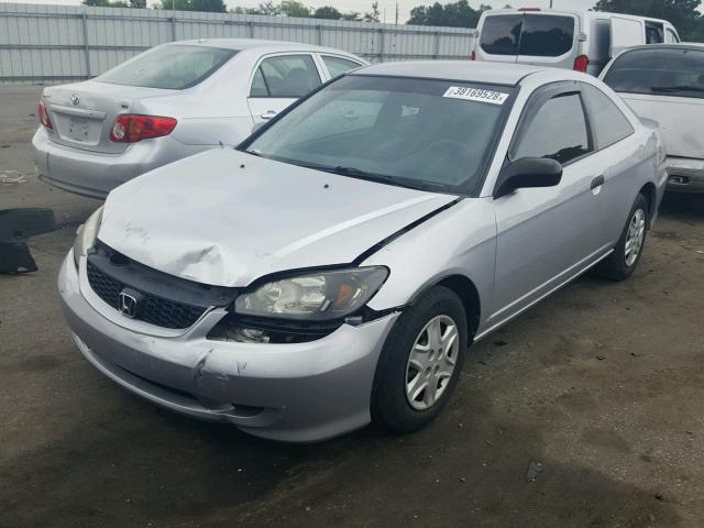 1HGEM22145L027091 - 2005 HONDA CIVIC DX V SILVER photo 2