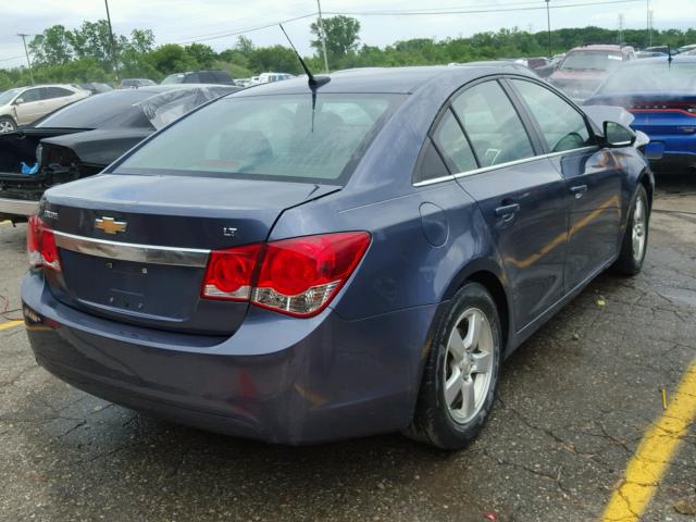 1G1PC5SB2E7458079 - 2014 CHEVROLET CRUZE LT BLUE photo 4