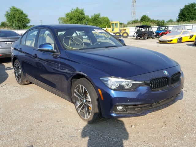 WBA8D9G57JNU70850 - 2018 BMW 330 XI Mavi fotoğraf 1