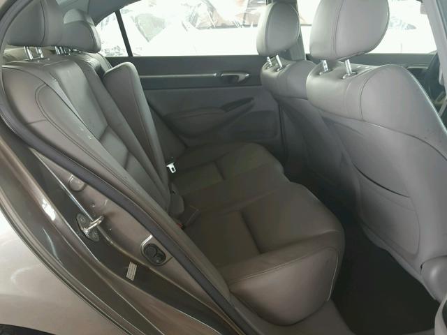 2HGFA15928H508547 - 2008 HONDA CIVIC EXL ყავისფერი ფოტო 6