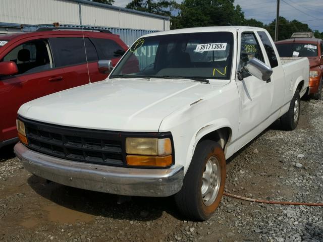 1B7GL23Y2SS201778 - 1995 DODGE DAKOTA WHITE photo 2