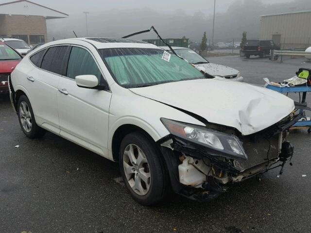 5J6TF2H50AL011789 - 2010 HONDA ACCORD CRO WHITE photo 1