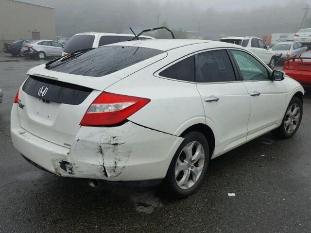 5J6TF2H50AL011789 - 2010 HONDA ACCORD CRO WHITE photo 4