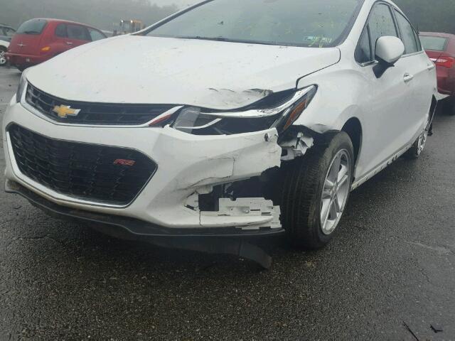 1G1BE5SM1G7252700 - 2016 CHEVROLET CRUZE LT WHITE photo 9