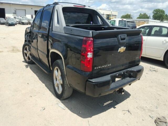 3GNEK12357G104932 - 2007 CHEVROLET AVALANCHE BLACK photo 3