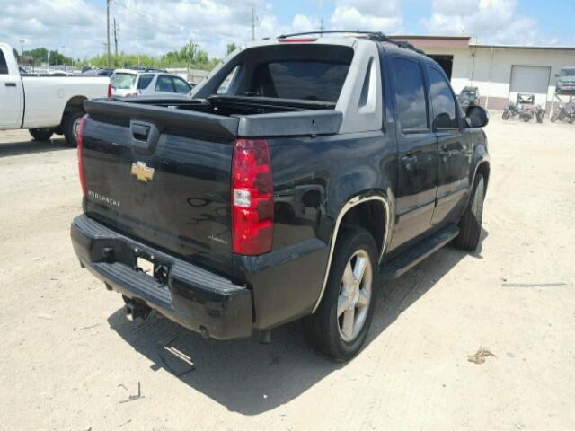 3GNEK12357G104932 - 2007 CHEVROLET AVALANCHE BLACK photo 4