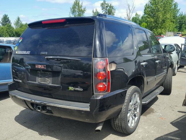 1GKFK13549R253997 - 2009 GMC YUKON HYBR BLACK photo 4