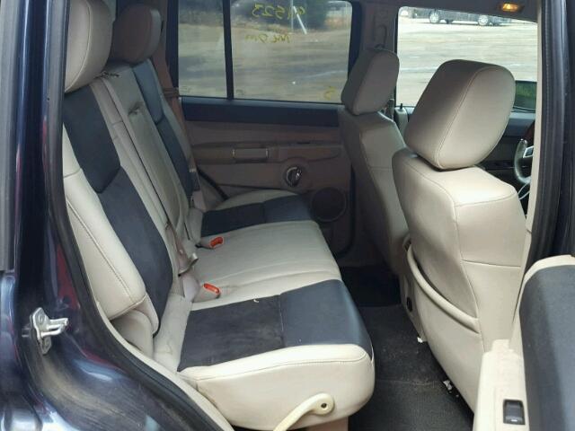 1J8HG68248C222146 - 2008 JEEP COMMANDER BLUE photo 6