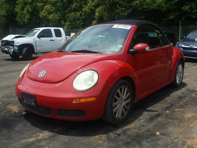3VWRF31Y78M407833 - 2008 VOLKSWAGEN NEW BEETLE 红色 照片 2