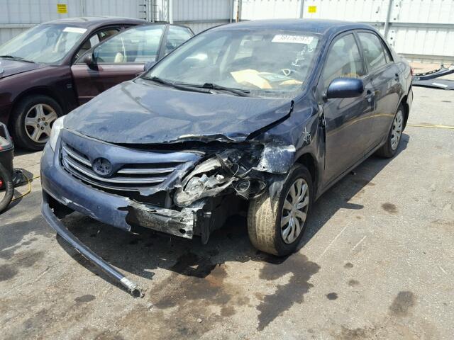 5YFBU4EE6DP170299 - 2013 TOYOTA COROLLA BA BLUE photo 2