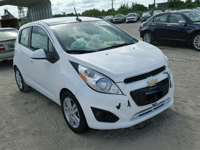 KL8CD6S95EC517891 - 2014 CHEVROLET SPARK 1LT WHITE photo 1