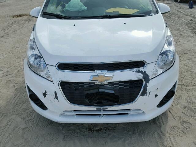 KL8CD6S95EC517891 - 2014 CHEVROLET SPARK 1LT WHITE photo 10