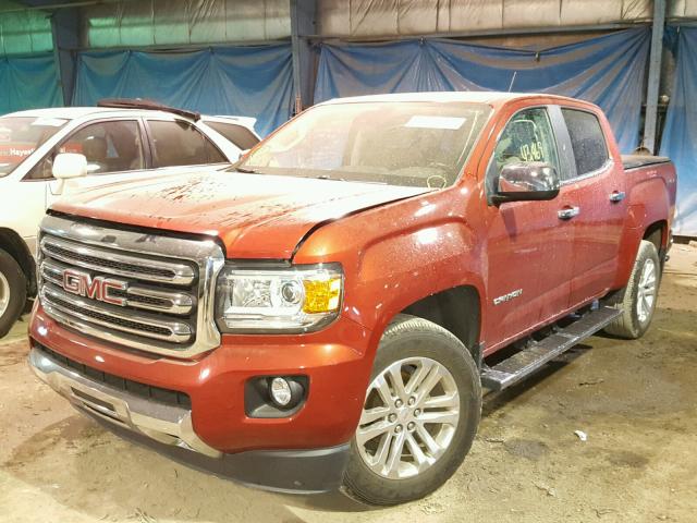 1GTG6DE30G1246817 - 2016 GMC CANYON SLT RED photo 2