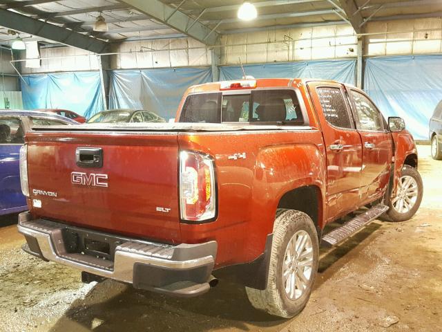 1GTG6DE30G1246817 - 2016 GMC CANYON SLT RED photo 4