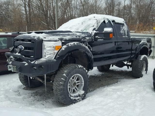 1FT8W3BT7CEA23048 - 2012 FORD F350 SUPER BLACK photo 2