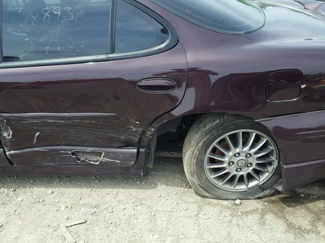 1G2WP52K02F274210 - 2002 PONTIAC GRAND PRIX BURGUNDY photo 9