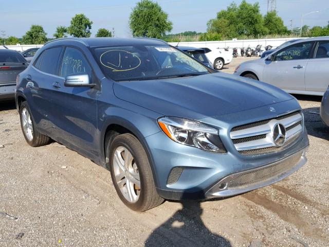 WDCTG4GB5FJ074406 - 2015 MERCEDES-BENZ GLA 250 4M BLUE photo 1