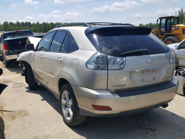 2T2GK31U87C024490 - 2007 LEXUS RX350 GOLD photo 3