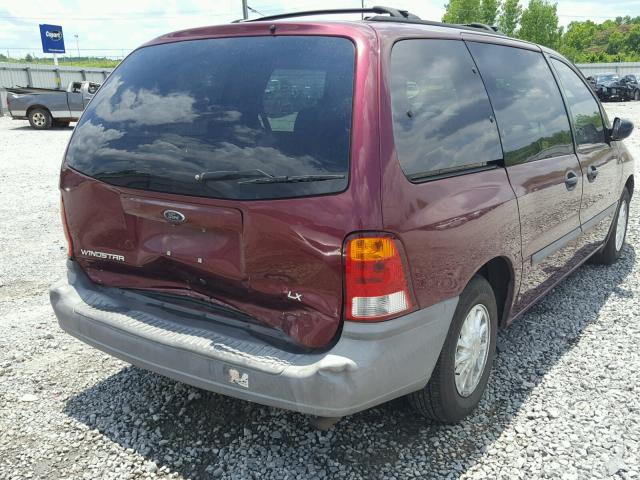 2FMZA5149XBC19966 - 1999 FORD WINDSTAR L BURGUNDY photo 4