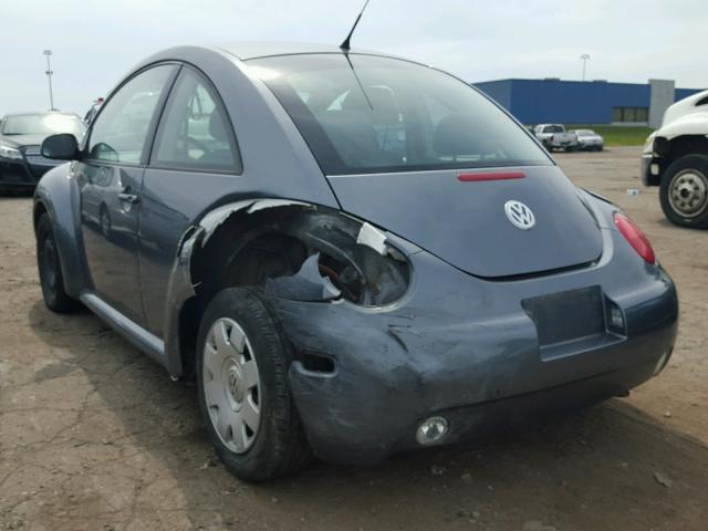 3VWBK21C63M409061 - 2003 VOLKSWAGEN NEW BEETLE ნაცრისფერი ფოტო 3