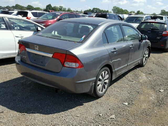 2HGFA16859H354181 - 2009 HONDA CIVIC CHARCOAL photo 4