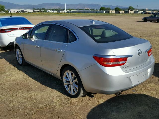 1G4PP5SK7C4206320 - 2012 BUICK VERANO SILVER photo 3