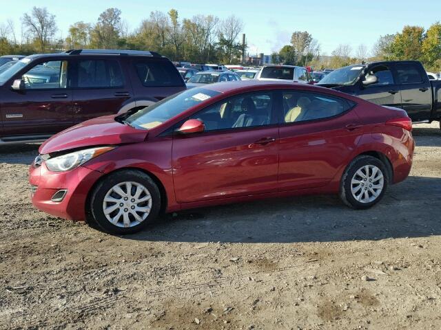 5NPDH4AE2DH193093 - 2013 HYUNDAI ELANTRA RED photo 10