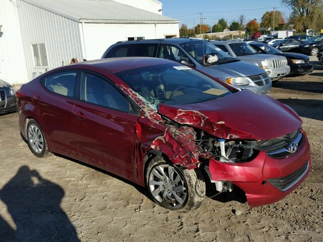 5NPDH4AE2DH193093 - 2013 HYUNDAI ELANTRA RED photo 9