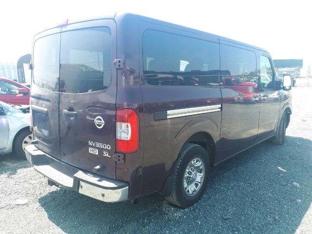 5BZAF0AA7DN202482 - 2013 NISSAN NV 3500 PURPLE photo 4