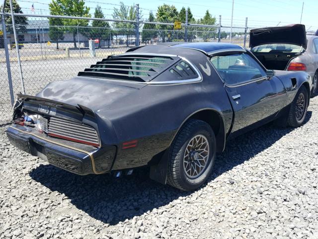 2W87K9L185037 - 1979 PONTIAC FIREBIRD BLACK photo 4