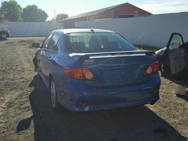 2T1BE40E59C018199 - 2009 TOYOTA COROLLA XR 蓝色 照片 3